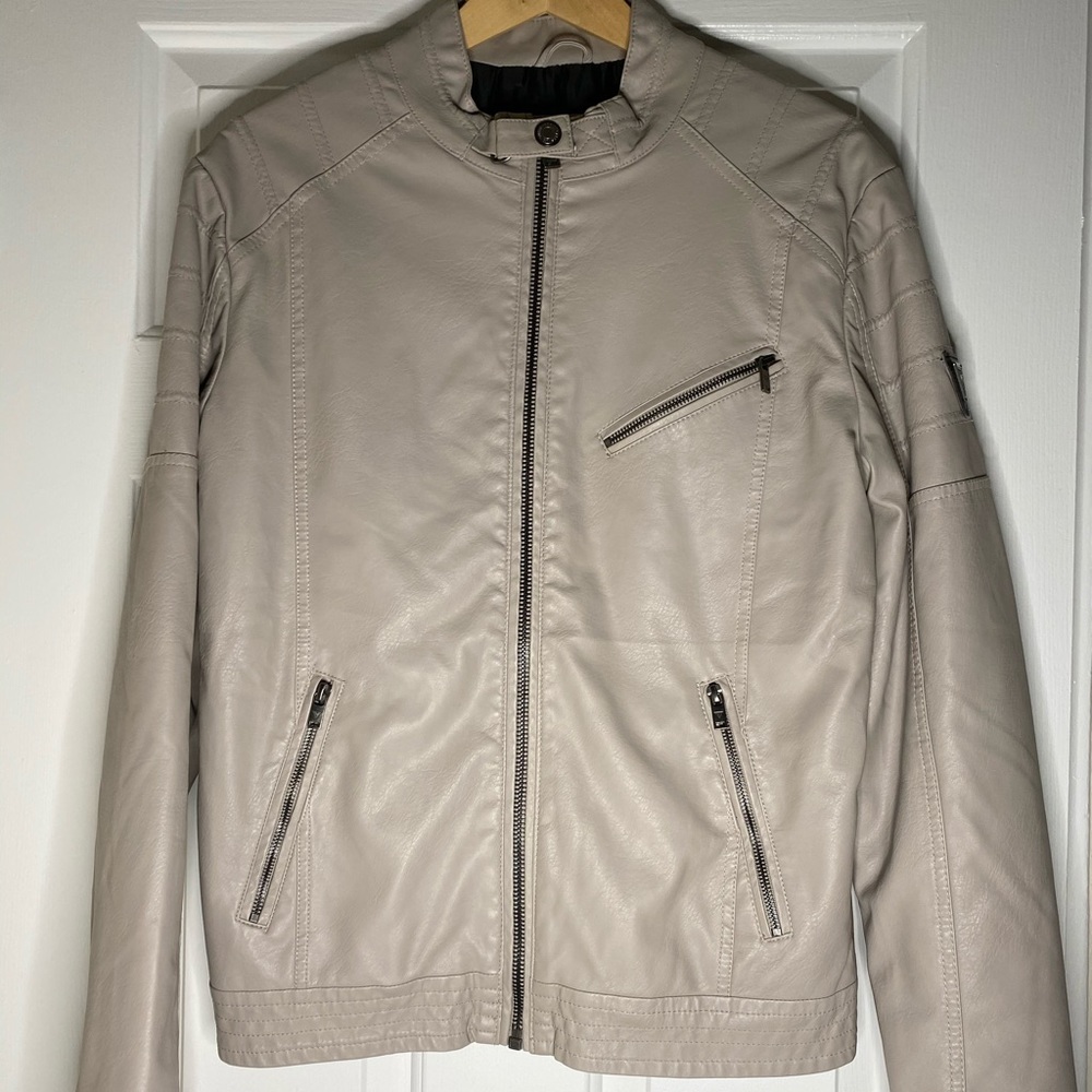Pleather Grey Jacket